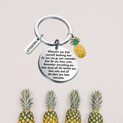 Lywjyb Birdgot Pineapple Gifts IVF Warrior Pineapple Keychain Encouragement Gift for Women