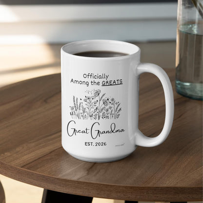 Vivulla68 Mothers Day Gifts for Great Grandmother Great Grandma Coffee Mug, Pregnancy Announcement Cup 2026, You’re Going to Be Great Grandparents Reveal Idea
