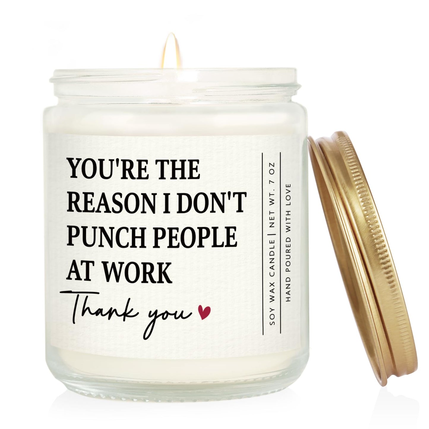 Gifts for Coworker, Work Bestie, Boss Lady Gifts for Women, Funny Birthday Retirement Farewell Appreciation Presnets for Coworker, Boss, Employee - Handmade Lavender Scented Candle 7oz
