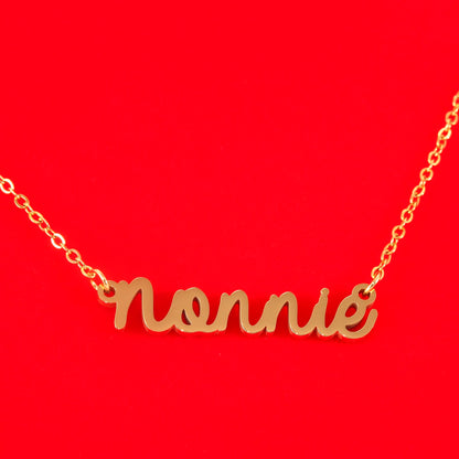 HUTIMY Nonnie Birthday Gifts for Grandma Women from Grandkids Items Personalized Best Nonnie Necklace