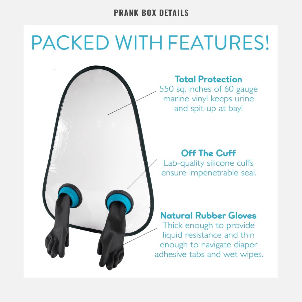Prank-O Baby Shield Prank Gift Box – Funny Empty Gag Gift Packaging for White Elephant, Christmas & Office Parties, Hilarious Joke Gift Box to Hide Real Presents for Friends & Family