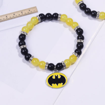 Korotho Spider Bracelet Spider Superhero Energy Stone Beaded Bracelet for Teen Girls Boys Man, Christmas Birthday Gifts Ideas Inspirational Charm Bracelets Jewelry for Son Daughter Friends