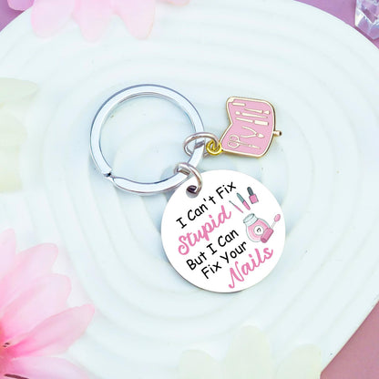 Nail Tech Gifts Manicurist Keychain Nail Tech Decor Gifts for Women Nails Techs Artist Salon Gift for Nails Technician Manicurist Birthday Christmas Gift Ideas