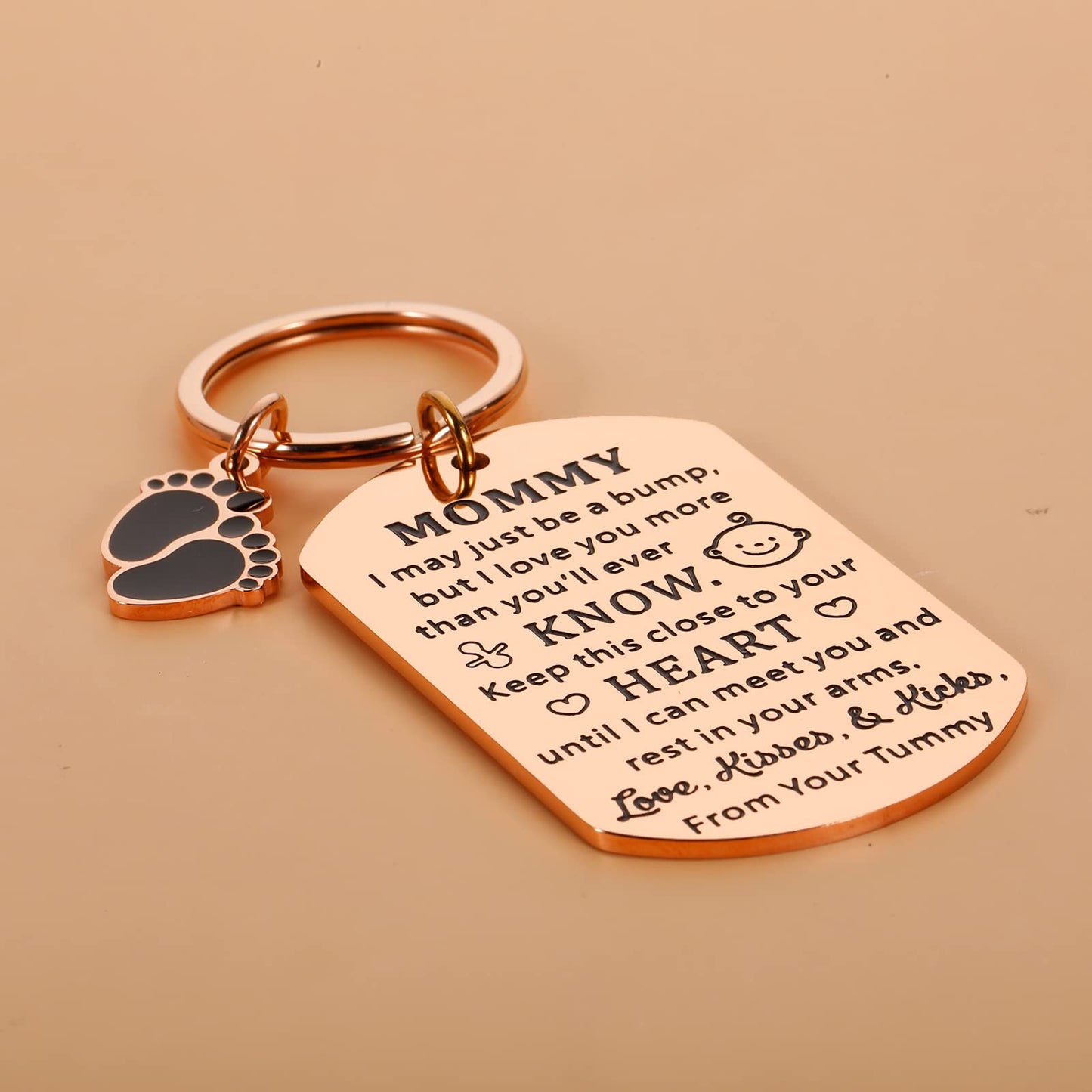 New Mom Gifts for Mother's Day Keychain Moms to Be Gift for Pregnancy Mothers New Baby Announcement Keepsake for Expecting Mama First Time Mom Gifts for Soon to be Mommy Mother Birthday Gift Ideas