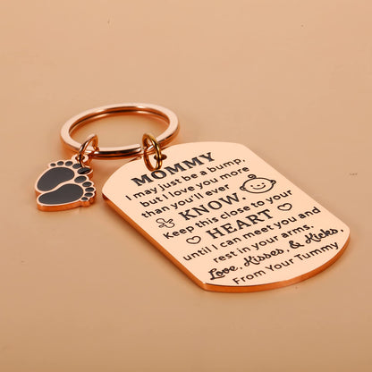 New Mom Gifts for Mother's Day Keychain Moms to Be Gift for Pregnancy Mothers New Baby Announcement Keepsake for Expecting Mama First Time Mom Gifts for Soon to be Mommy Mother Birthday Gift Ideas