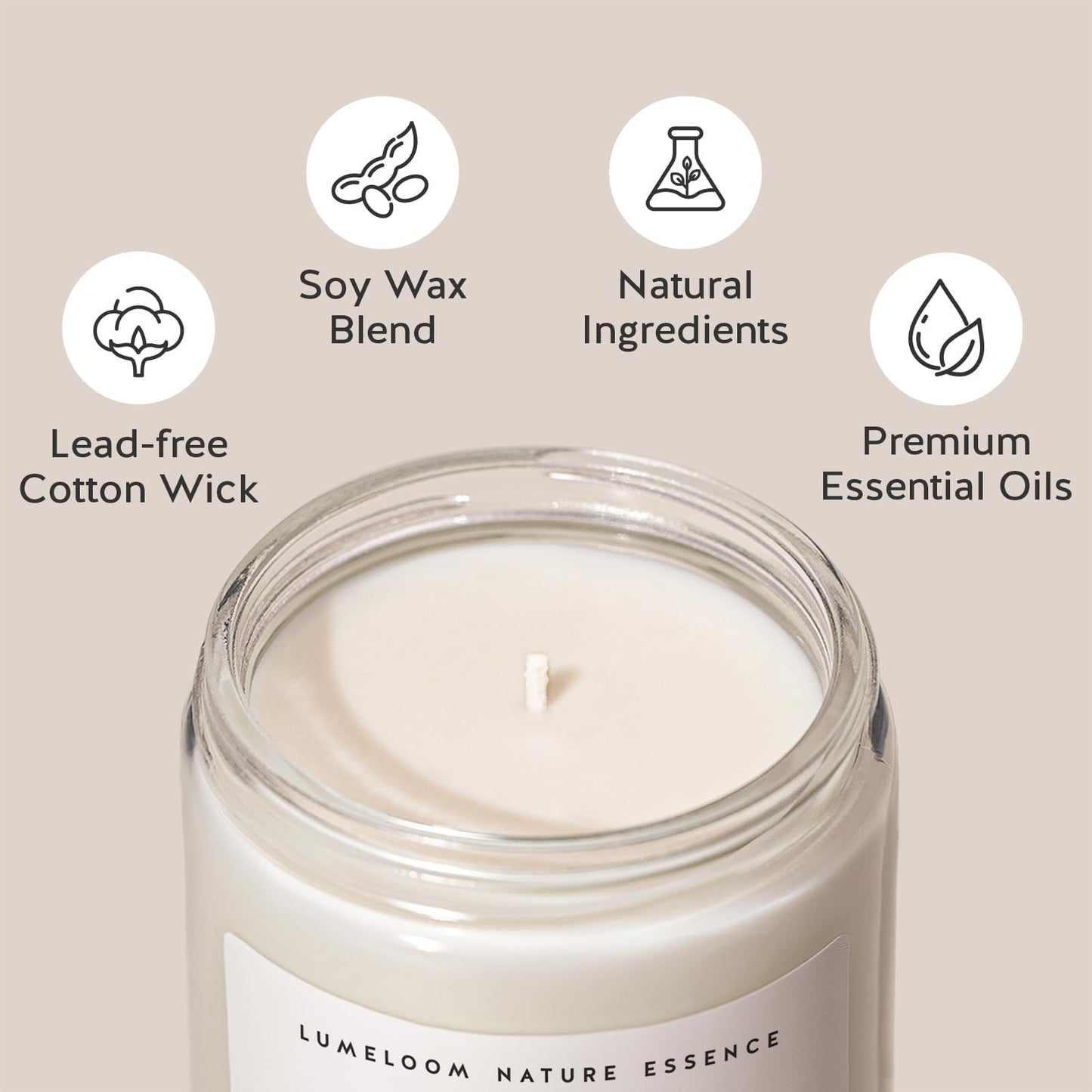 LUMELOOM Gender Reveal Gifts, New Parents Gifts for Couples- 9oz Lavender Scented Soy Wax Candle- Presents for New Mom, Mom to Be, Expecting Mother, Pregnancy Women, Baby Shower