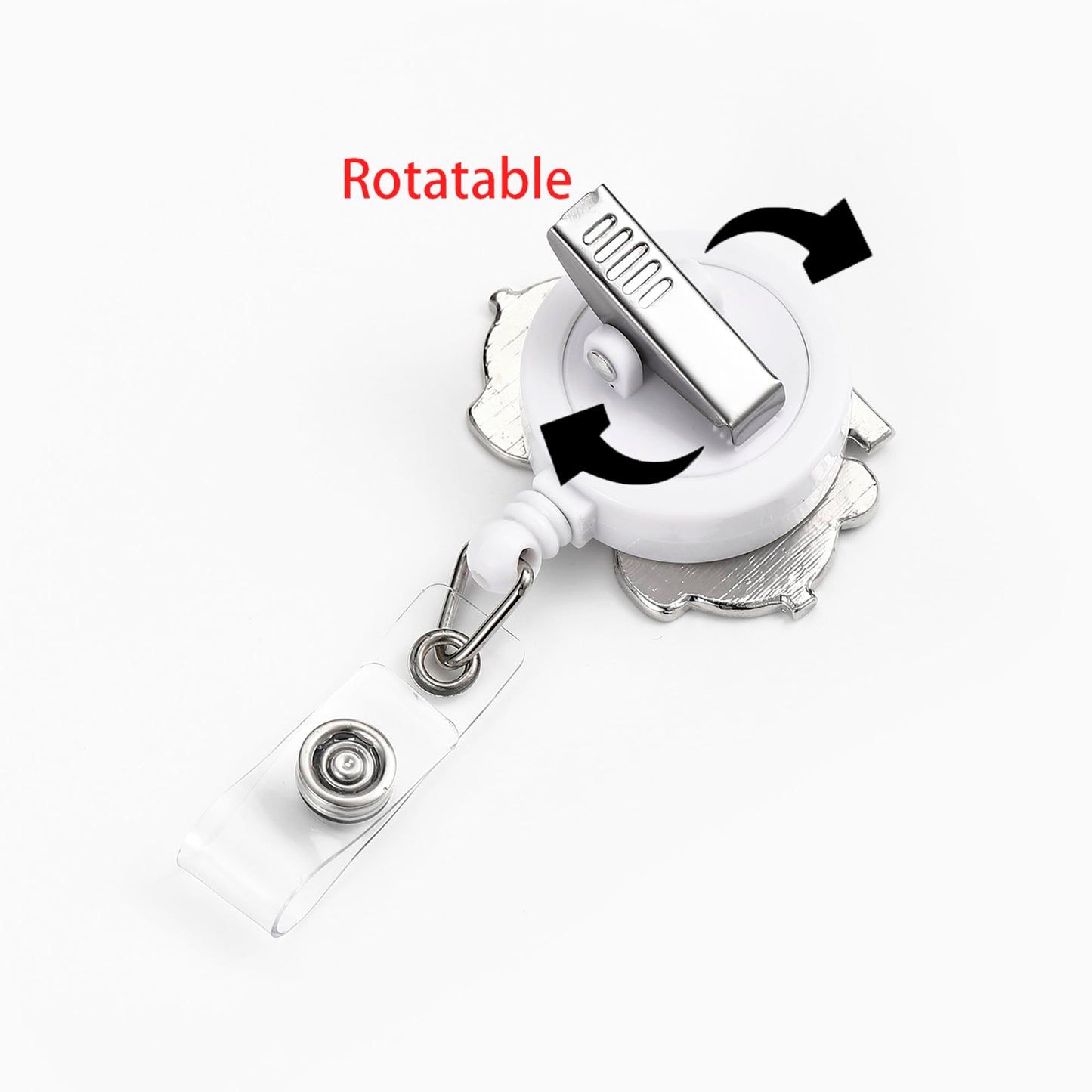 Medical Optometry Badge Reel Retractable Eye Doctor Badge Holder Ophthalmology ID Badge Clip for Ophthalmologist Nurse
