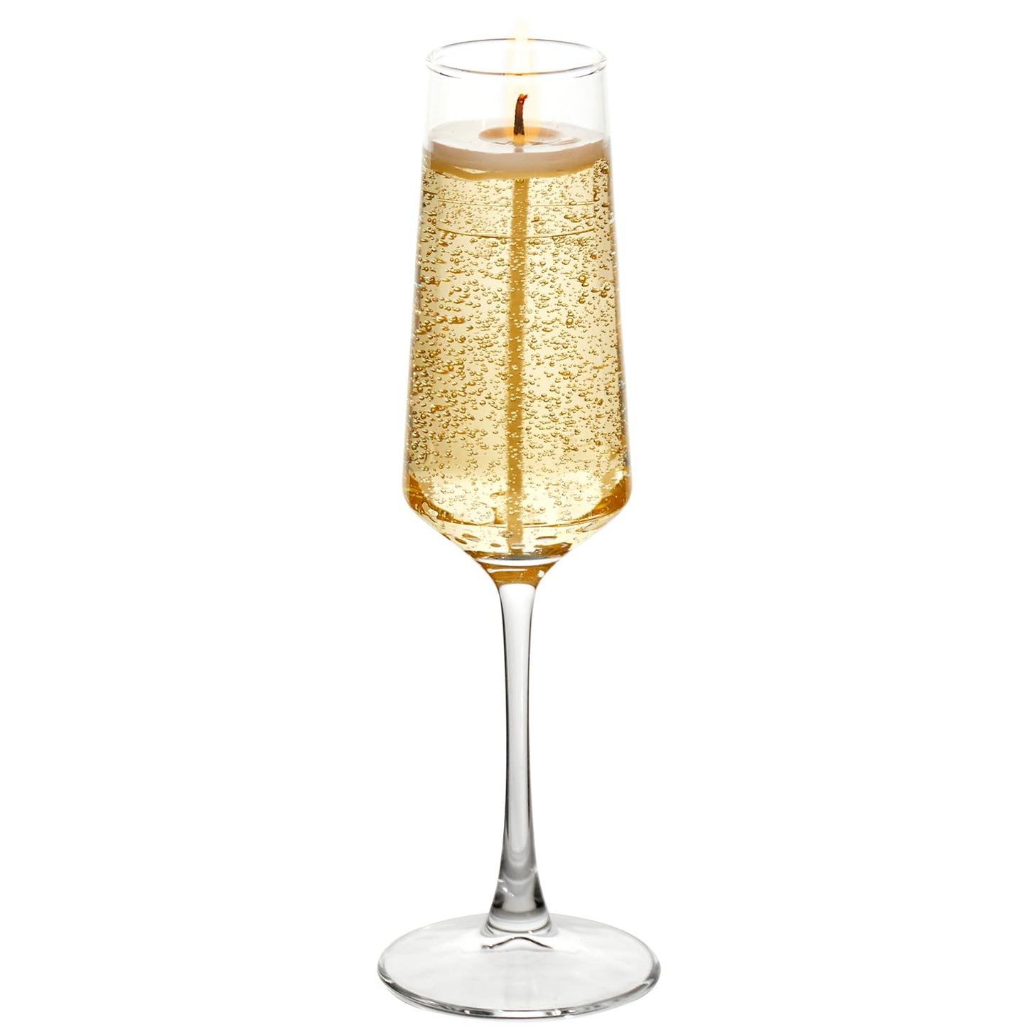 Champagne Candle - Realistic Hand-Poured Cocktail Candle, Birthday Gift for Women & Men, Party Wedding Home Bar Decor (Champagne)