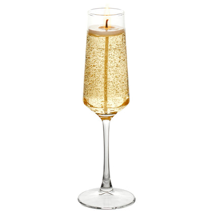 Champagne Candle - Realistic Hand-Poured Cocktail Candle, Birthday Gift for Women & Men, Party Wedding Home Bar Decor (Champagne)