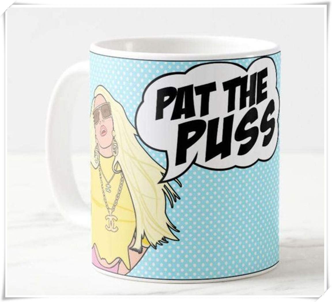 Real Housewives Of Beverly Hills - Erika Jayne - "Pat the Puss" Inspired Coffee Mug Gift, Reality TV, Bravo, Pop Culture, 11oz Ceramic Coffee Novelty Mug/Tea Cup, Mug Gift