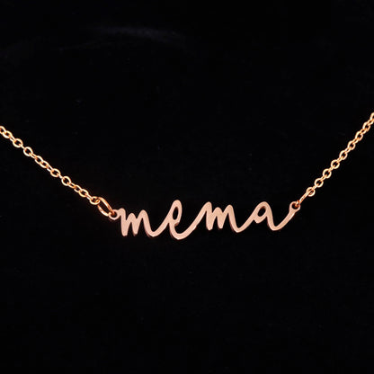 Mema Gifts Necklace for Women Grandma Birthday Personalized Items Jewelry Best Mema Necklace