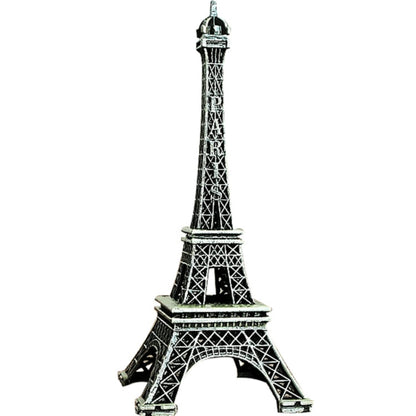 Chinshwehaw Eiffel Tower Statue Decor 8.5 Inch Alloy Metal Collectible Figurine Replica Souvenir Room French Eiffel Tower Party Decoration Table Stand Holder Gift for Cake Topper