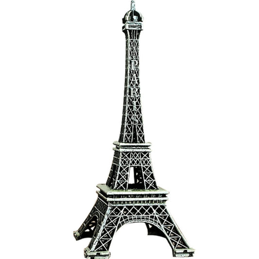 Chinshwehaw Eiffel Tower Statue Decor 8.5 Inch Alloy Metal Collectible Figurine Replica Souvenir Room French Eiffel Tower Party Decoration Table Stand Holder Gift for Cake Topper
