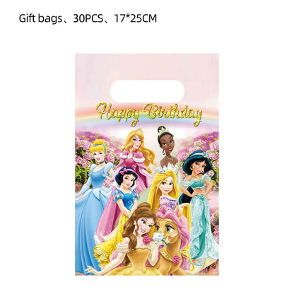 30pcs Princess Party Gift Bags,Candy Bags,Goody Bags ,Princess Birthday Party Supplies Decorations (Bag30pcs)