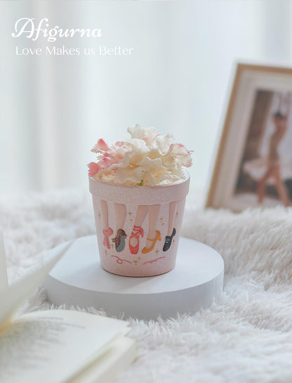 Dance Gift for Dancer Women: Hand-Painted Planter with 3D Relief - Dance Themed Gifts for Dance Lover Teacher Coach Girl - Dancer Present for Teachers Appreciation Week Christmas Birthday