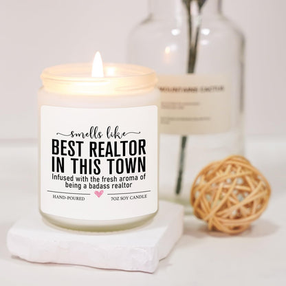Funny Realtor Candle, Realtor Gifts for Women Men, Real Estate Agent Supplies, Closing Gift for Sellers, Funny Celebrate Reward Thank You Presents for Realtors, Salesperson, Broker, Realtor Supplies