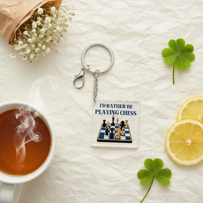 Hobby Gifts Acrylic Keychain, Graduation Inspirational Gifts Chess Skiing Karate Climbing