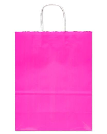American Greetings 13" 12-Count Large Gift Bags, Pink and Blue Patterns