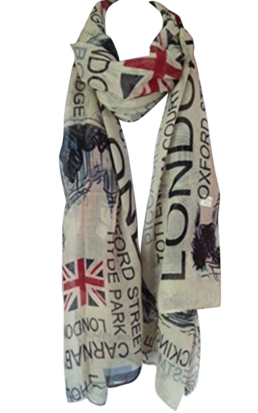 Union Jack Scarf London Souvenir Gift Soft and Oversize Fashion Scarf