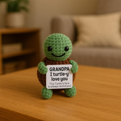 Fathers day Gift for Grandpa, Mini Funny Turtle, Christmas Grandpa Gifts from Granddaughter Grandson, Funny Grandpa Birthday Gift