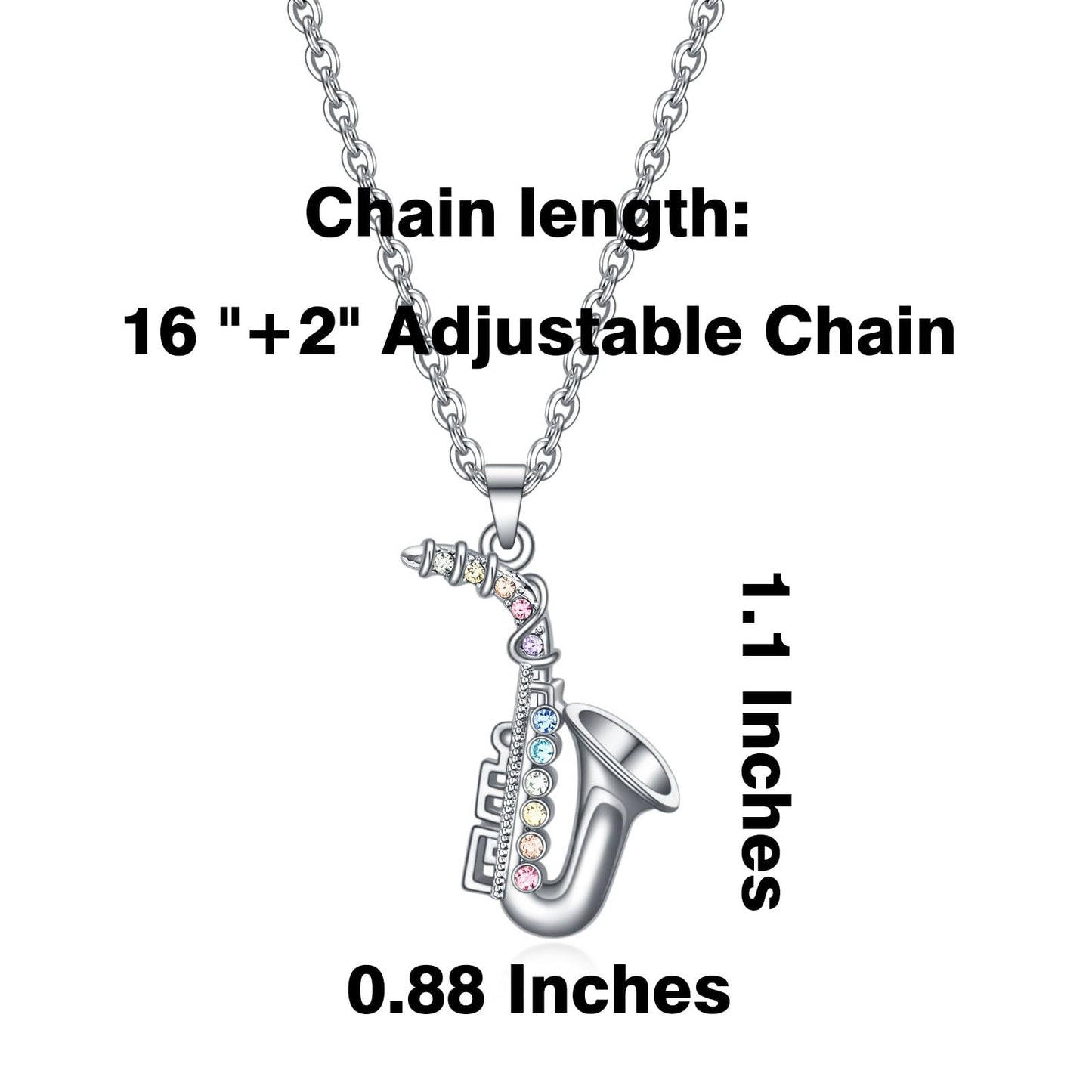 VEEHOO Violin/Guitar/Piano/Trumpet/Saxophone/Harp/Drum/Cello Necklace for Girls Women,Music Lover Jewelry Gifts for Women Girls