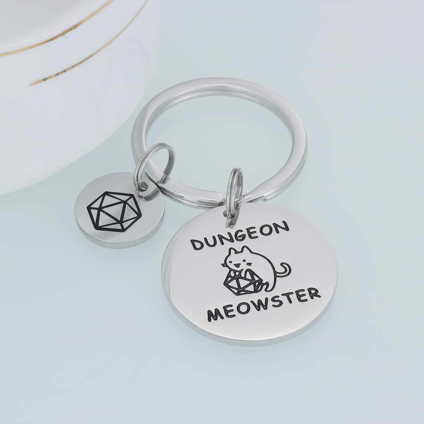HUTIMY Dungeons And Dragons Gifts for Men Women Adults Him Funny Unique Husband Dungeon D N D Jewelry Dnd Keychain