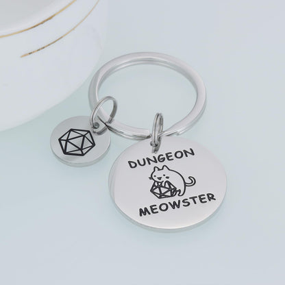 HUTIMY Dungeons And Dragons Gifts for Men Women Adults Him Funny Unique Husband Dungeon D N D Jewelry Dnd Keychain