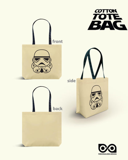 Personalized.Design Tote Bag Star Wars: Stormtrooper - Halloween Trick-or-Treat Bucket - Reusable Shopping Handbag