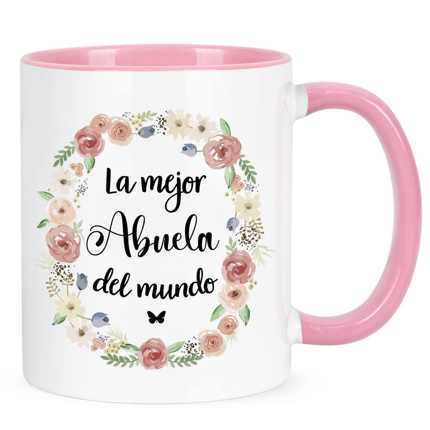 YHRJWN - Gifts for Grandma from Grandchild, Abuela Gifts In Spanish, Best Grandma Ever Mug, Grandmother mug, Mothers Day Christmas Birthday Gift for Grandmother Mimi Gigi 11Oz