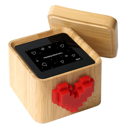 Lovebox Black & White | Love Note Messenger | Meaningful for Mom, Dad, Wife, Husband, Grandma, Grandpa, Couple Gift, Long Distance Relationship Gift