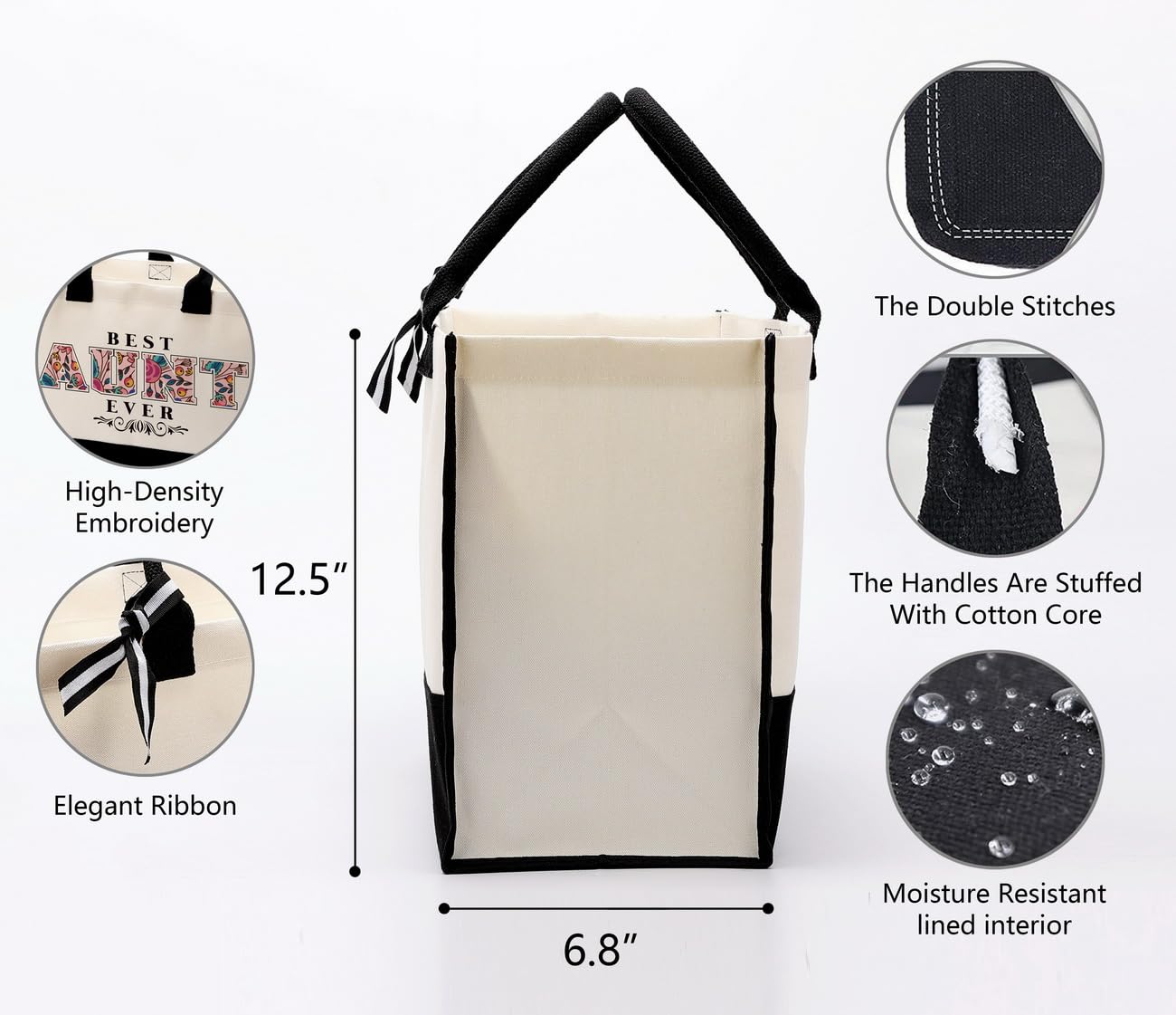 Gkwa Canvas Tote Bag for Gifting, Women Cotton Canvas Bag, Reusable Shopping Bag