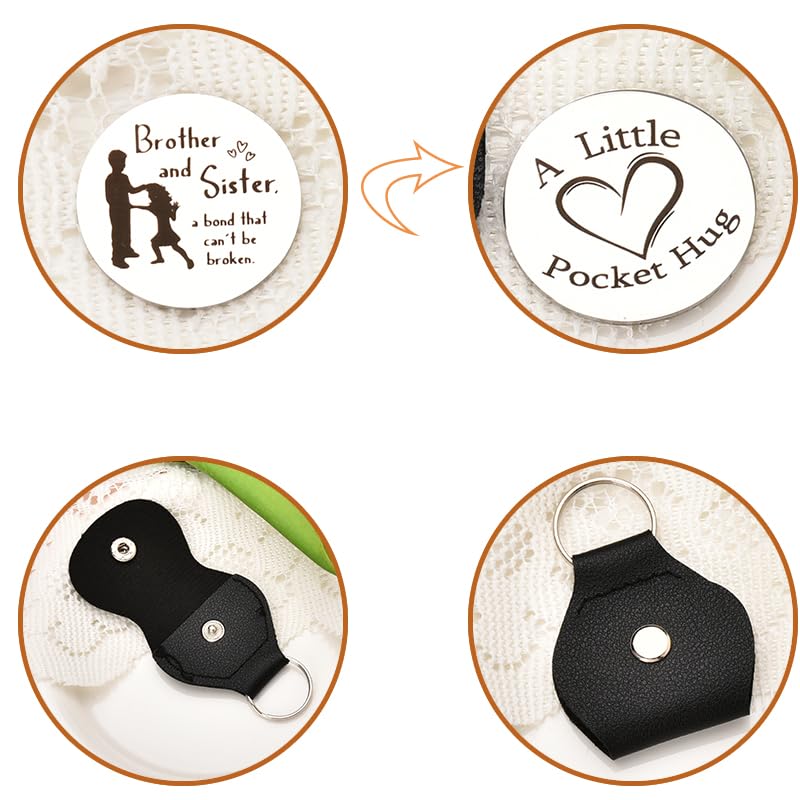 Sisadodo Pocket Hug Token Long Distance Relationship Keepsake Gifts for Son Daughter Birthday Christmas Gifts for Women Men