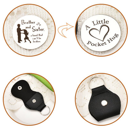 Sisadodo Pocket Hug Token Long Distance Relationship Keepsake Gifts for Son Daughter Birthday Christmas Gifts for Women Men