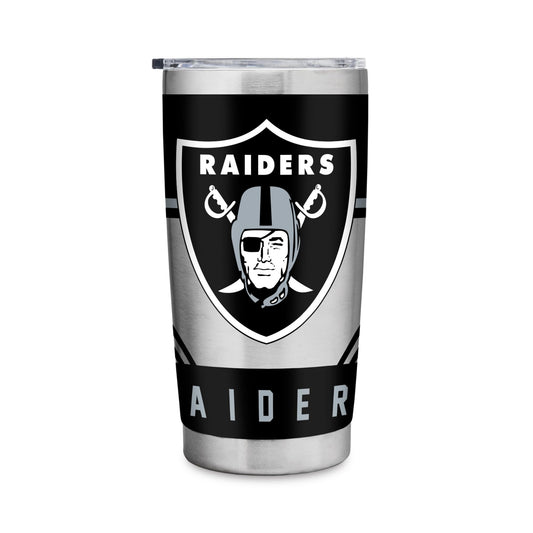 Rico Industries NFL Football 20oz Stainless Steel Tumbler with Lid - Great For Coffee, Tea, Water or Cocktails