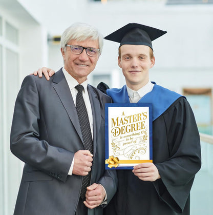 Master's Degree Graduation Card, Graduation Gift for Masters Degree Holders, Grad Gifts for Son Daughter Niece Nephew