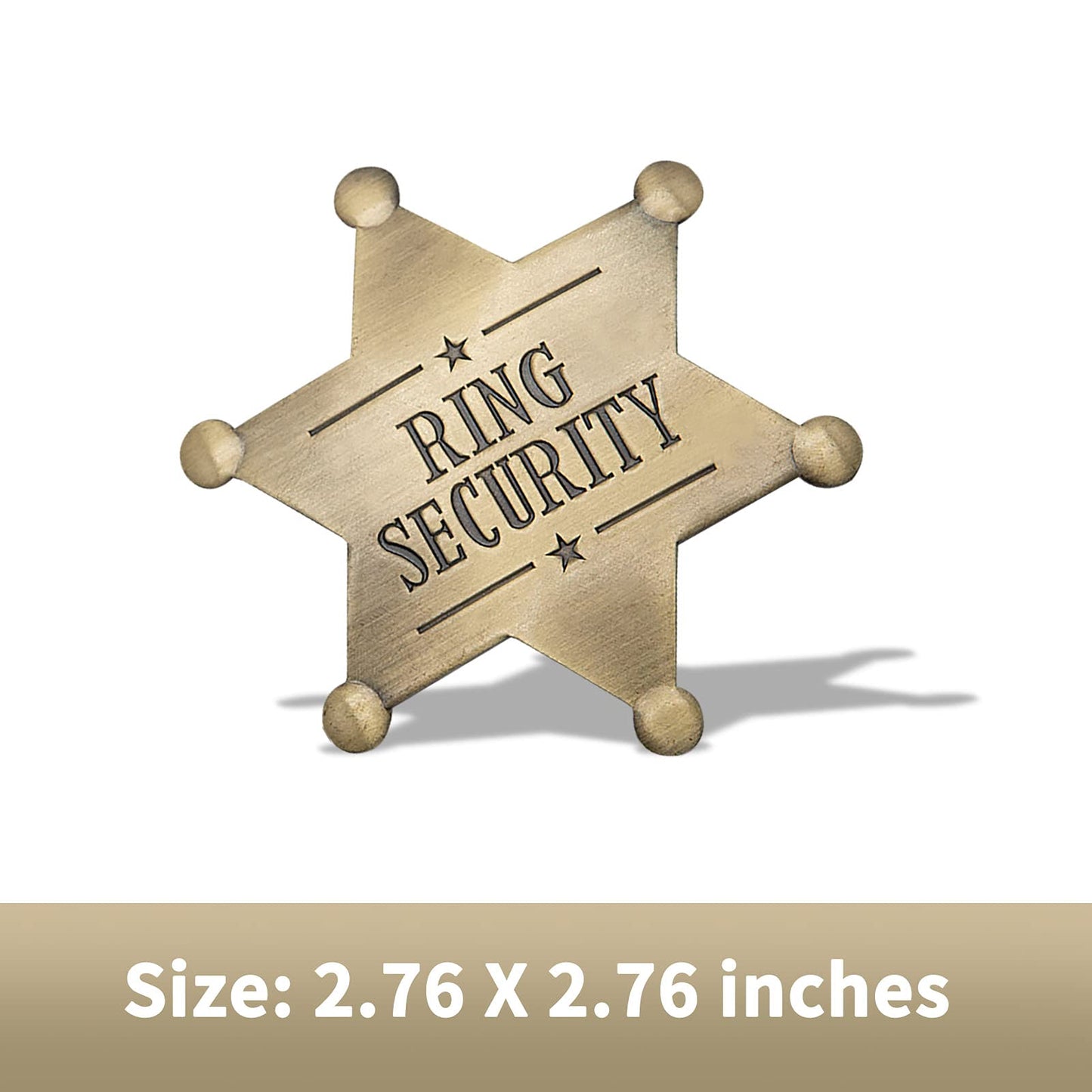 Ring Security Badge Metal Brooch Ring Bearer Gift Wedding Accessories Keepsake for Party, Rehearsal, boys, Youngs, Kids, Wedding Souvenirs (1)