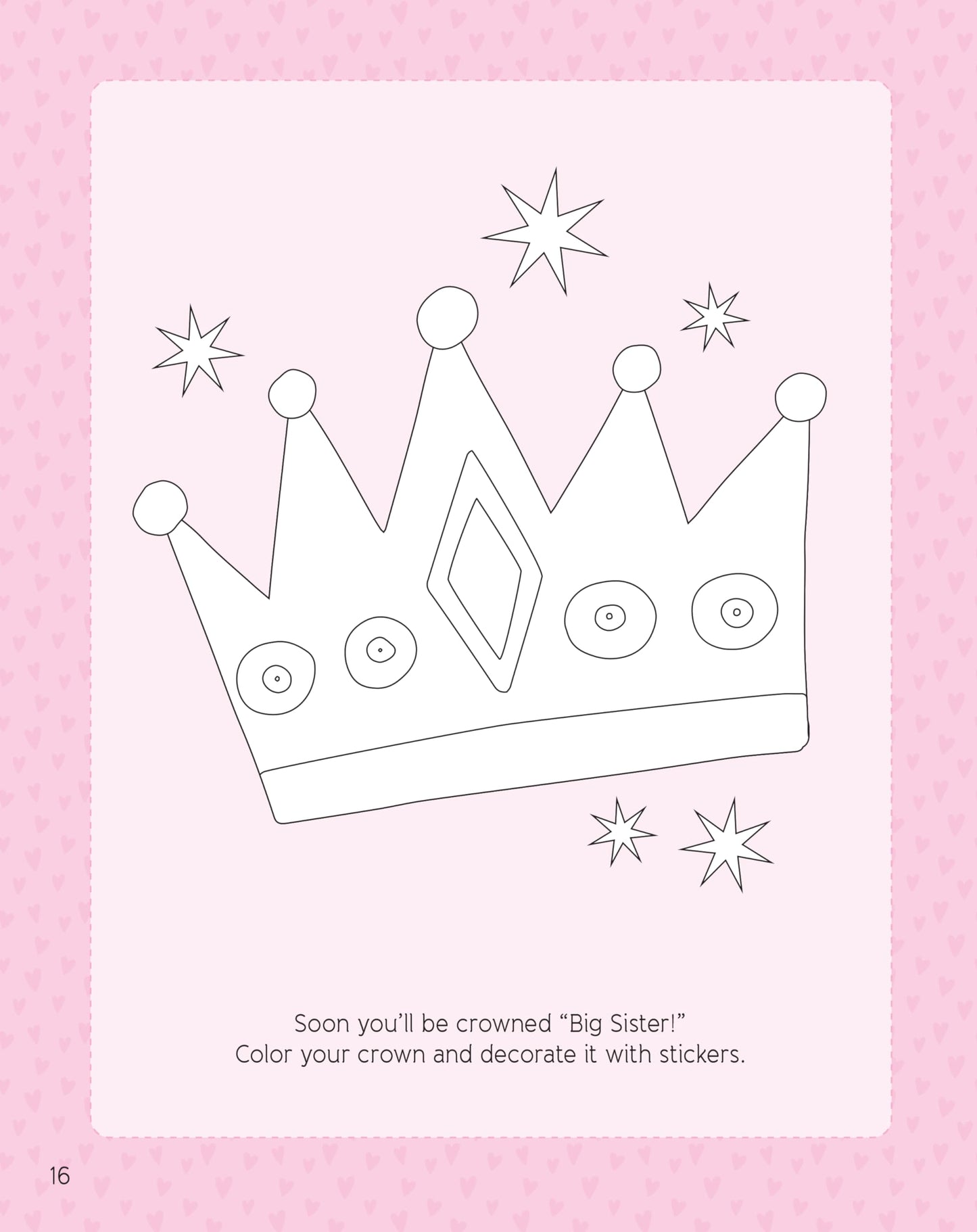 Big Sister Activity Book and Story with More than 80 Stickers - Includes Coloring Pages, Mazes, and More