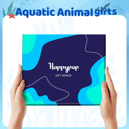 HAPPYPOP Animal Gifts for Women Men - Jellyfish Turtle Socks Penguin Frog Axolotl Gifts