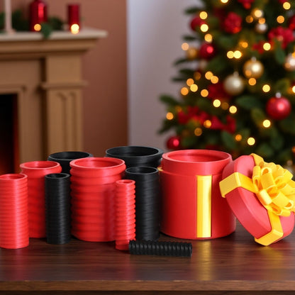 LUOMAR 3D Printed Annoying Nested Screw Gift Box – Reusable Funny Prank Box, Surprise Boxes for Money, Ring & Small Keepsakes, Perfect for Christmas, Father's Day, Mother's Day & Office Party Favors