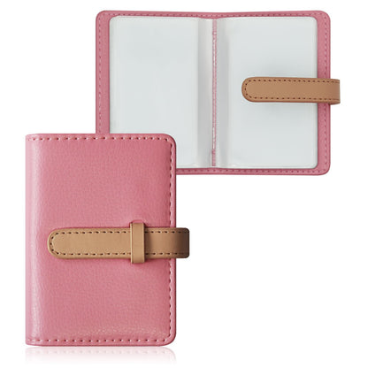Credit Card Holder with 26 Suitable Slot, ID Card Case PU Leather Wallet for Women Men Business Organiser Pocket (Pink)