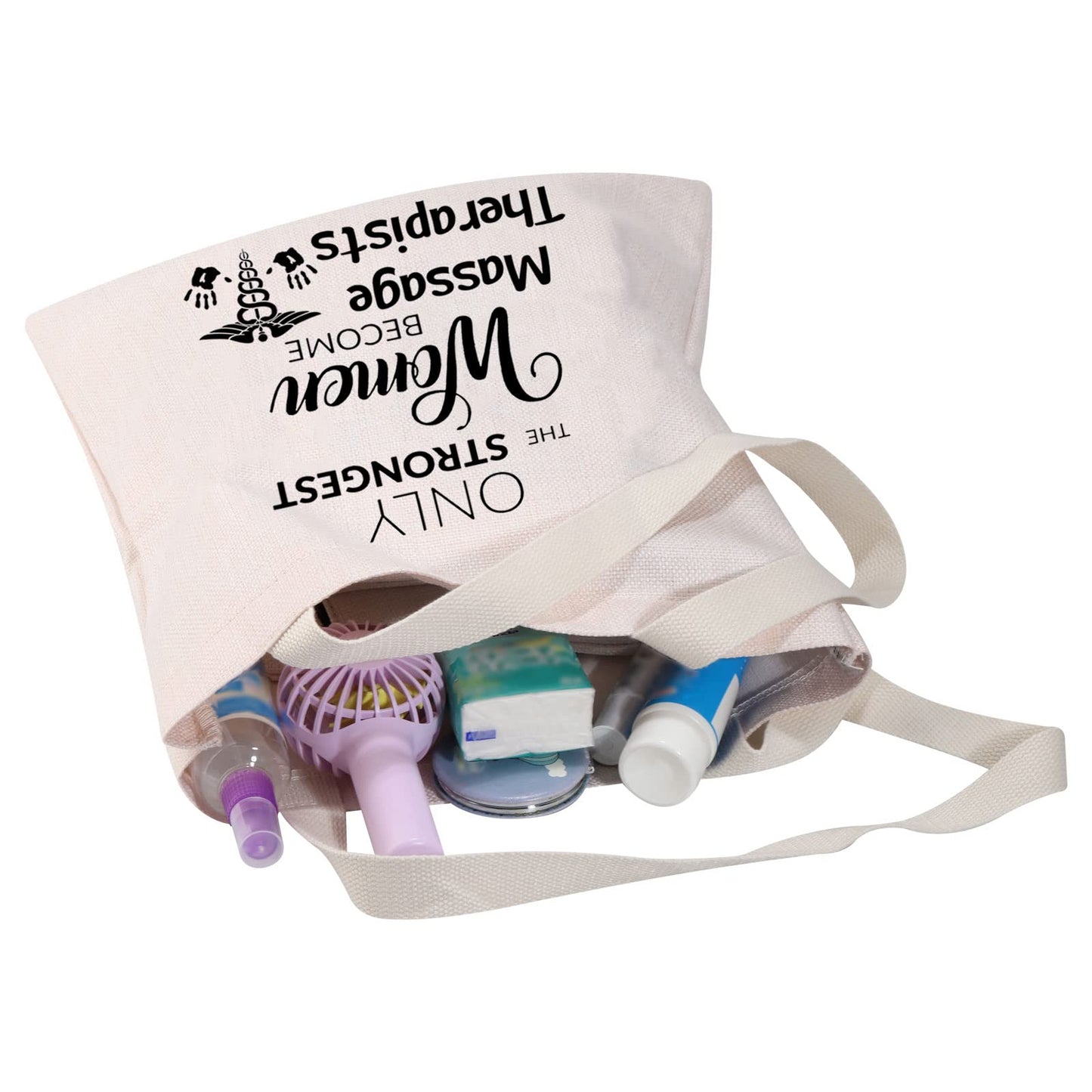MBMSO Massage Therapist Tote Bag Massage Therapy Gifts for Women Massage Therapist Appreciation Gifts Shopping Bag