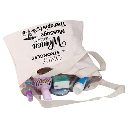 MBMSO Massage Therapist Tote Bag Massage Therapy Gifts for Women Massage Therapist Appreciation Gifts Shopping Bag
