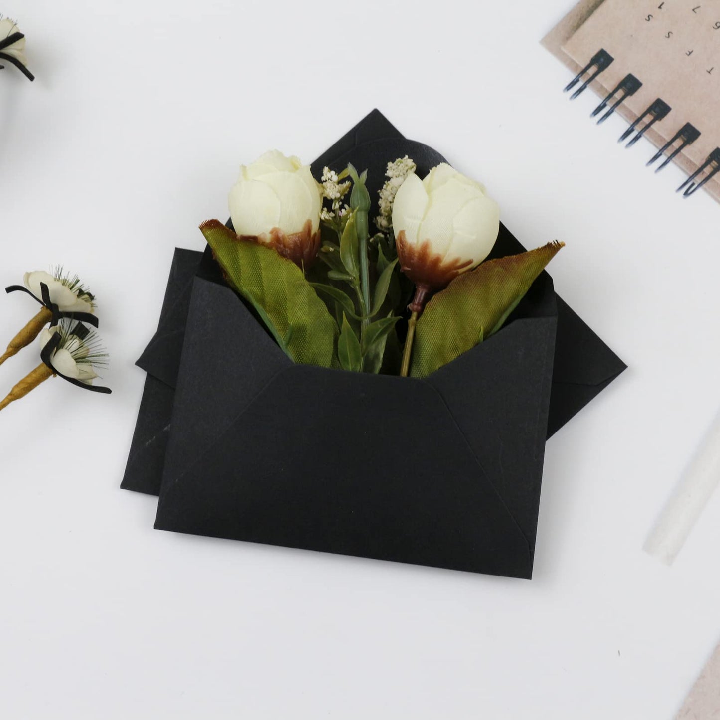 150 Packs of Gift Card Envelopes, Black Mini Envelopes, Gift Card Holder, Business Card Envelopes (4"x2.75") (black)