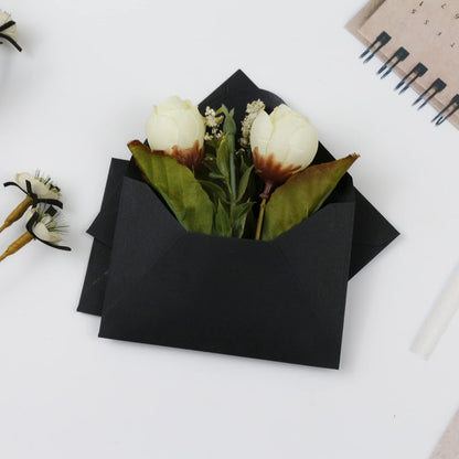 150 Packs of Gift Card Envelopes, Black Mini Envelopes, Gift Card Holder, Business Card Envelopes (4"x2.75") (black)