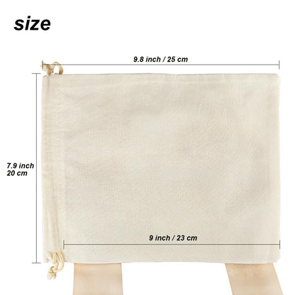 HRX Package 20pcs Muslin Bags 8x10 inches, Cotton Drawstring Bag Fabric Gift Pouches Sachet for Jewelry Party Favors Wrapping DIY