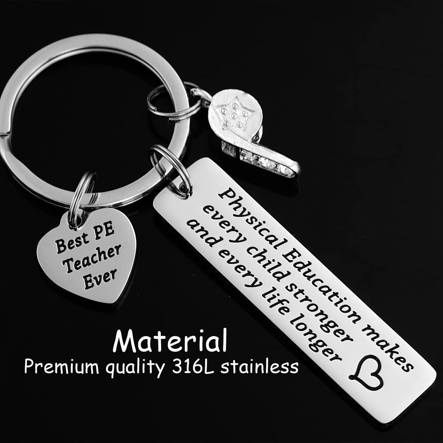 Gifts For Pe Teachers Keychain For Men Male Women P E Gym Professor Retirement Jewelry From Student Physical Education Pe Teacher Keychain