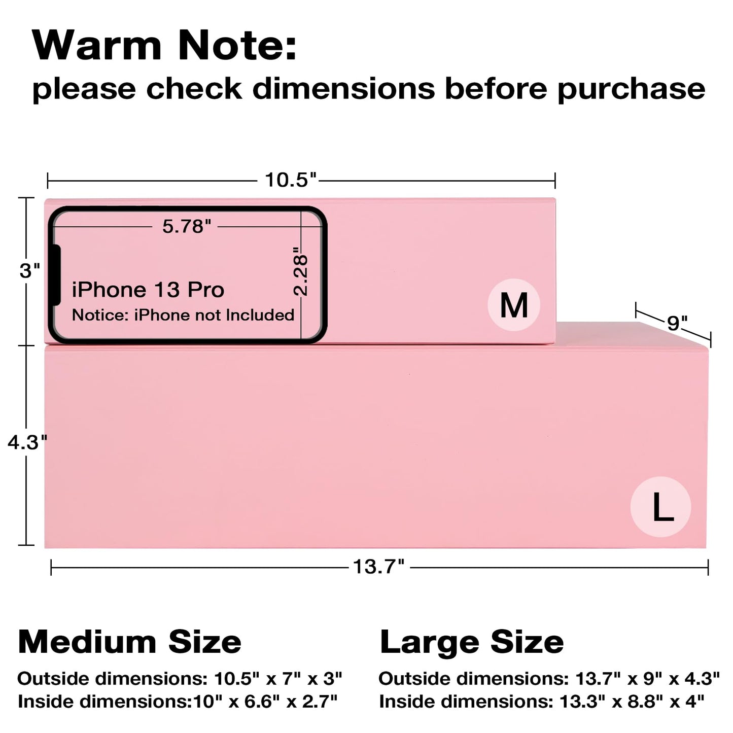 Aimyoo Pink Collapsible Gift Box with Magnetic Closure Lids 13.8x9x4.3 in, Large Bridesmaid Groomsman Proposal Boxes, Rectangle Present Box for Graduation Birthday Storage 1 Pack