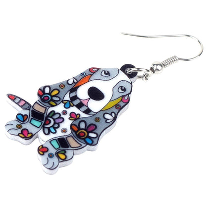 DOWAY Acrylic Dog Earrings Dangle Drop Fashion Pet Jewelry for Women Charm Gift