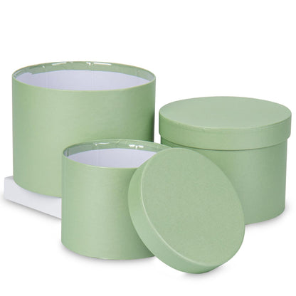 Mint Green Gift Box Round Gift Boxes with Lids Set of 3 Nesting Gift Boxes for Presents Assorted Sizes Flower Boxes for Arrangements Birthday Wedding Bridesmaid Graduation Christmas Party Gift Bags