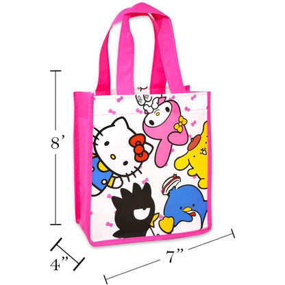 Hello Kitty and Friends Party Favor Bag Set - Bundle with 12 Reusable Sanrio Totes, Stickers and More | Hello Kitty & Friends Birthday Party Supplies